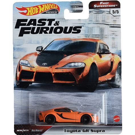 Hot Wheels Premium Fast And Furious Toyota Gr Supra Orange Fast Supersta