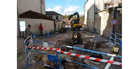 Semur en Auxois Travaux dassainissement au cœur de la cité la