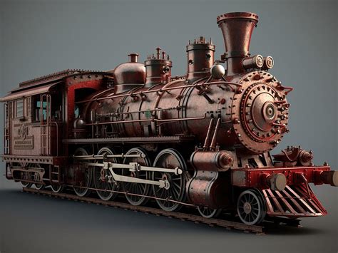 Steampunk Locomotive Digital Art By Arthur Huang Pixels