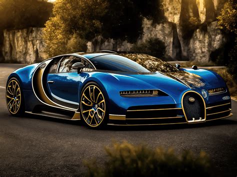 Gold Bugatti