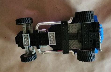 Vintage Lego Team Blue Fury Hot Rod Model Roadster