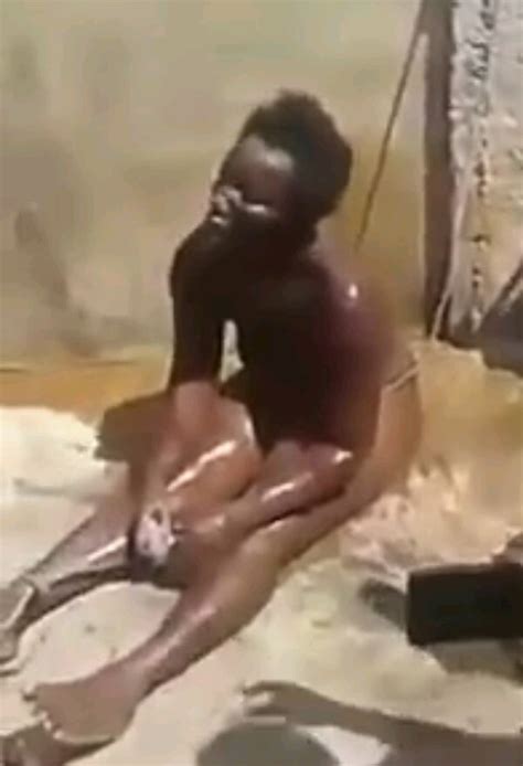 Lady Caught Stealing Handbag Beaten Stripped Unclad By Angry Mob