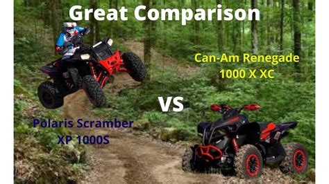 Can Am Renegade 1000 Vs Polaris Scrambler | Reviewmotors.co