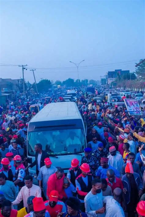 Just In Massive Reception For Gov Yusuf As He Returns To Kano Through