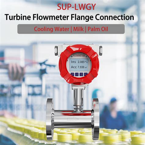 Sup Lwgy Turbine Flowmeter Flange Connection Supmea Automation Coltd