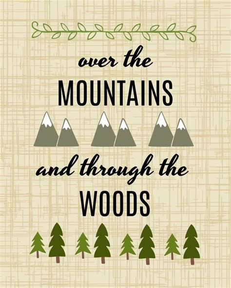 Over the Mountains Printable - Organize and Decorate Everything