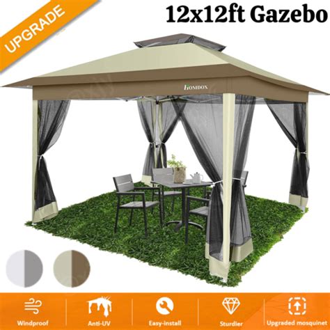 Gazebo 12x12 Pop Up Outdoor Party Canopy Tent W India Ubuy