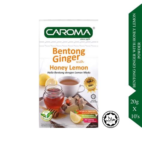 Caroma Bentong Ginger With Honey Lemon 20g X 10s Halal Halia Bentong