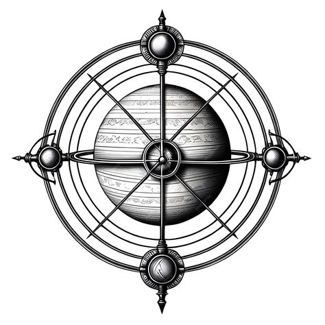 Premium Vector | Armillary sphere vector tattoo black and white vector ...