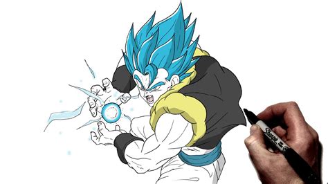 How To Draw Gogeta Blue Kamehameha Step By Step Dragon Ball YouTube