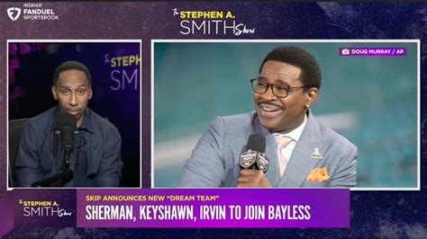 “i Am Not Happy ” Stephen A Smith Breaks Down Michael Irvin Keyshawn Johnson Joining Skip