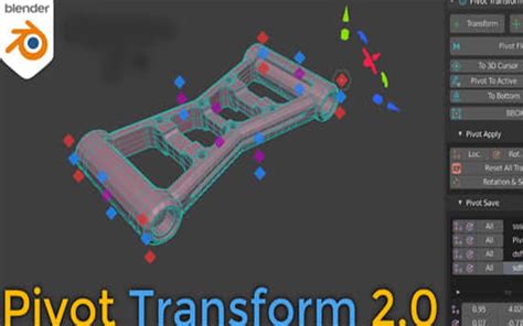 Blende黑科技插件：三维模型中心点变换移动工具 Pivot Transform哔哩哔哩bilibili