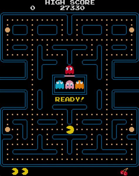 Pac Man Arcade Start Screen Etsy