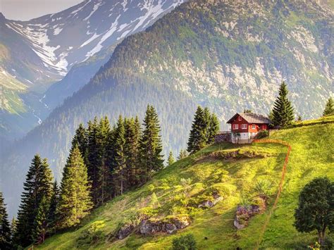 Pemandangan Gunung Swiss 4k Unduhan Wallpaper