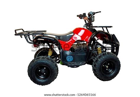 Red Atv Quad Bike Isolated Gorizontal Stock Photo 1264065166 Shutterstock