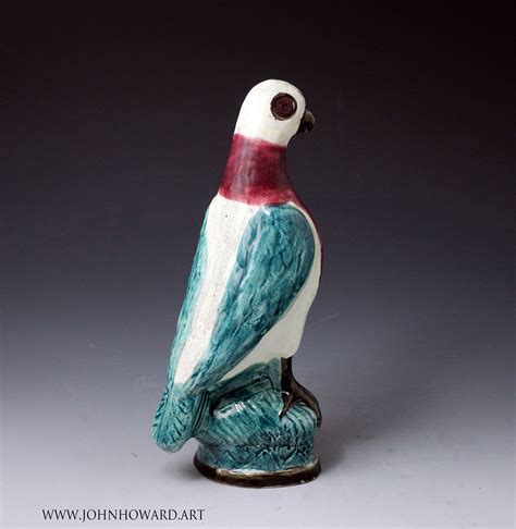 Scottish Pottery Figure Of A Bird With A Folk Artistic Appeal Early