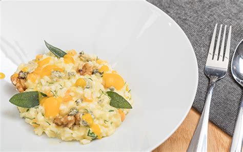 Stilton Risotto With Winter Squash Sage And Walnuts Stilton Cheese