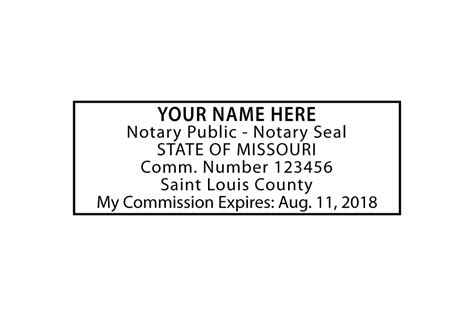 Missouri Notary Stamp