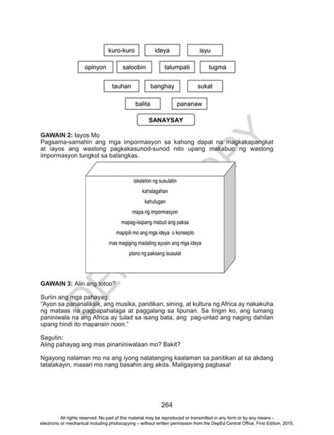 Filipino Grade 10 Learning Module Unit 3