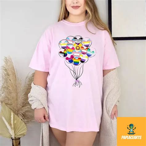 Mickey Mouse Balloons LGBT Comfort Color Shirt Minnie Mouse Pride Shirt Gay Lesbian Shirt