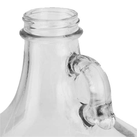 1 Gallon 128 Oz Clear Glass Jug With 38mm Black Polyseal Lid And Cap C Store Packaging