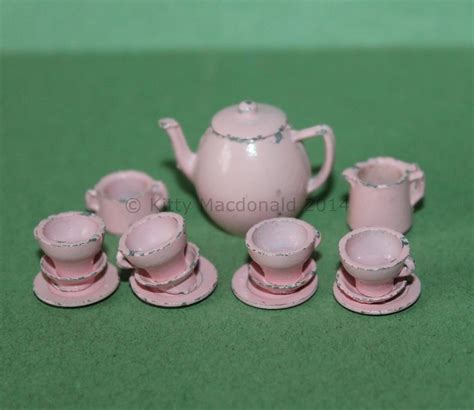 Vintage Dolls House Dol Toi Tea Set Ref Km6768 Maison De Poupée Poupée Maison