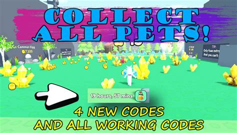 Collect All Pets New Codes All Working Codes Roblox Youtube