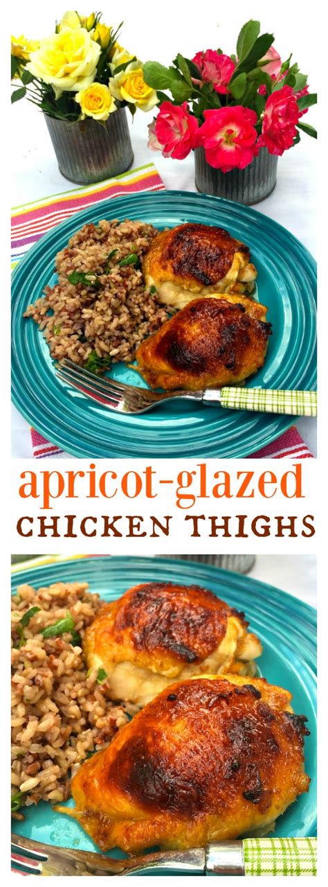 Apricot-Glazed Chicken Thighs - Reluctant Entertainer