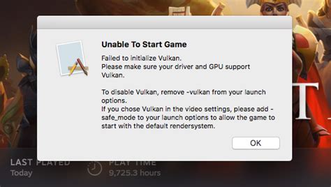 Failed To Initialize Vulkan Error Message Issue 2272 ValveSoftware