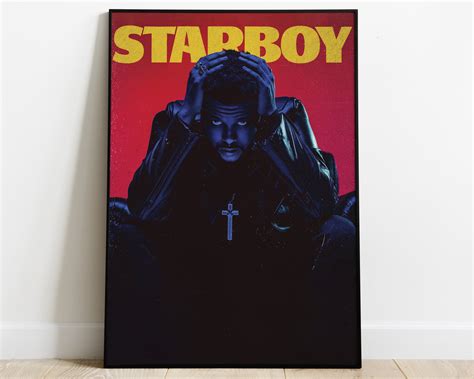 Poster The Weeknd Starboy Album Cover Poster Print The Weeknd Poster