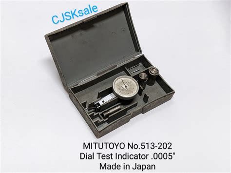 Mitutoyo No 513 202 Dial Test Indicator 0005 Made In Japan Used Ebay