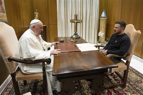 Zelensky Meets With Pope Francis To Discuss Peace In Ukraine