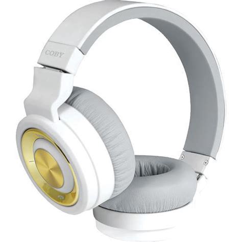 Coby Chbt 613 Wht Premium Wireless Bluetooth Over The Ear White