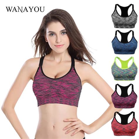 Wanayou Quick Dry Sports Brawomen Adjustable Wirefree Padded