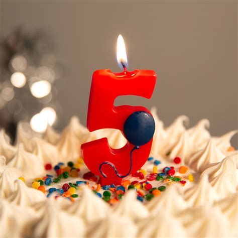 5th Birthday Candle Cake