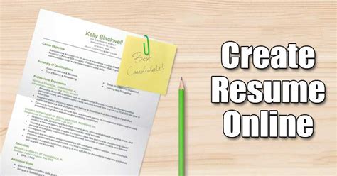 how to create a resume online