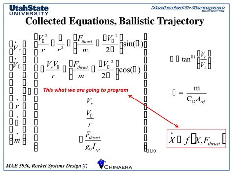 Ppt Optimizing Rocket Trajectories From Ballistic Equations To Real