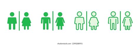 Toilet Icon Set Restrooms Icon Vector Stock Vector Royalty Free