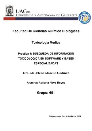 Manual De Pr Cticas Toxicolog A Facultad De Ciencias Qu Mico