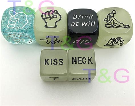 Amazon Adult Game Full Game Sex Dice Set Drink Glow Erotic Craps