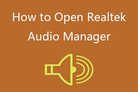 How To Enable Realtek Stereo Mix Windows For Sound Recording Minitool