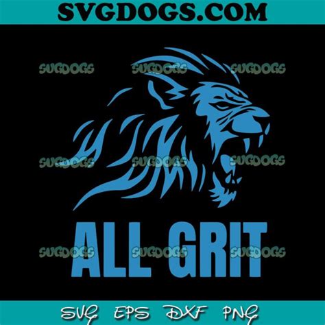 All Grit Detroit Lions NFL Football SVG