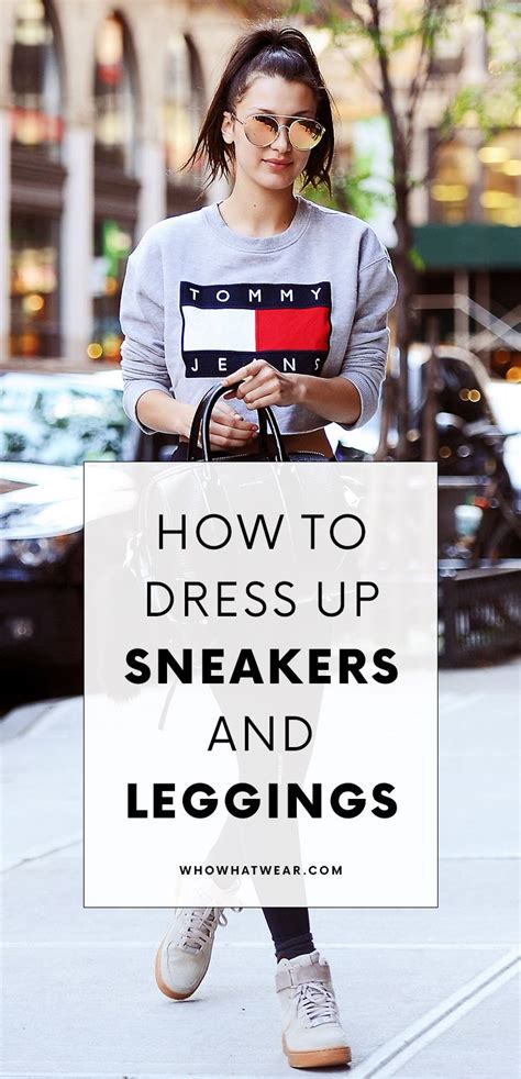 3 Easy Ways To Dress Up Leggings And Sneakers Style Leggins Trendy