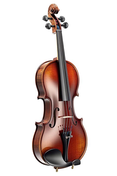 Violin Isolated On Transparent Background Created With Generative Ai