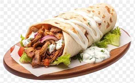 Png Shawarma Plate Bread Food Free Png Rawpixel
