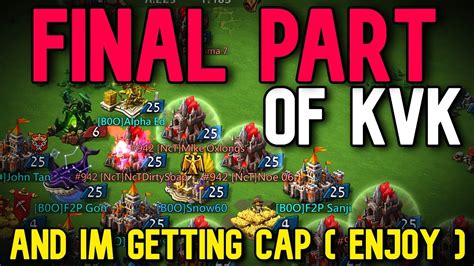 Lords Mobile FINAL PART OF KVK AND IM GETTING CAP ENJOY TOP 10