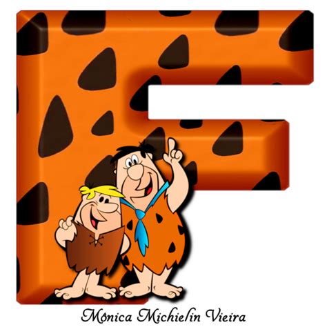 Monica Michielin Alphabets Alfabeto Dos Flintstones Png Vol