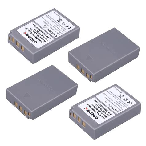 4Pcs 2000mAh PS BLS5 BLS50 Olympus PS BLS5 BLS 50 OM D II E PL2