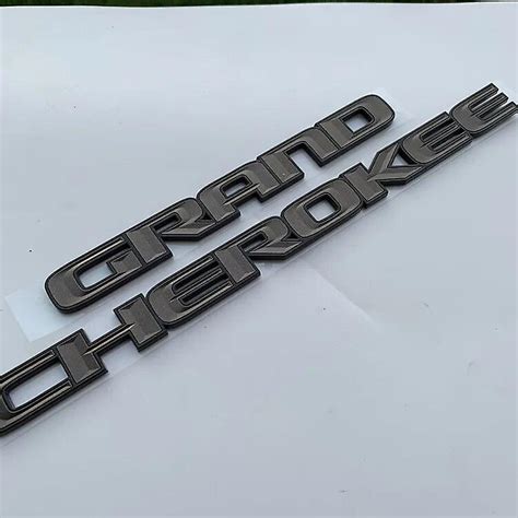 D Abs Chrome Black Logo Grand Cherokee Embleem Letters Naamplaatje