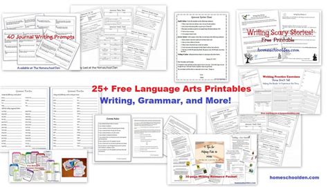 25+ Free Grammar and Writing Worksheets and Printables ... - Worksheets ...